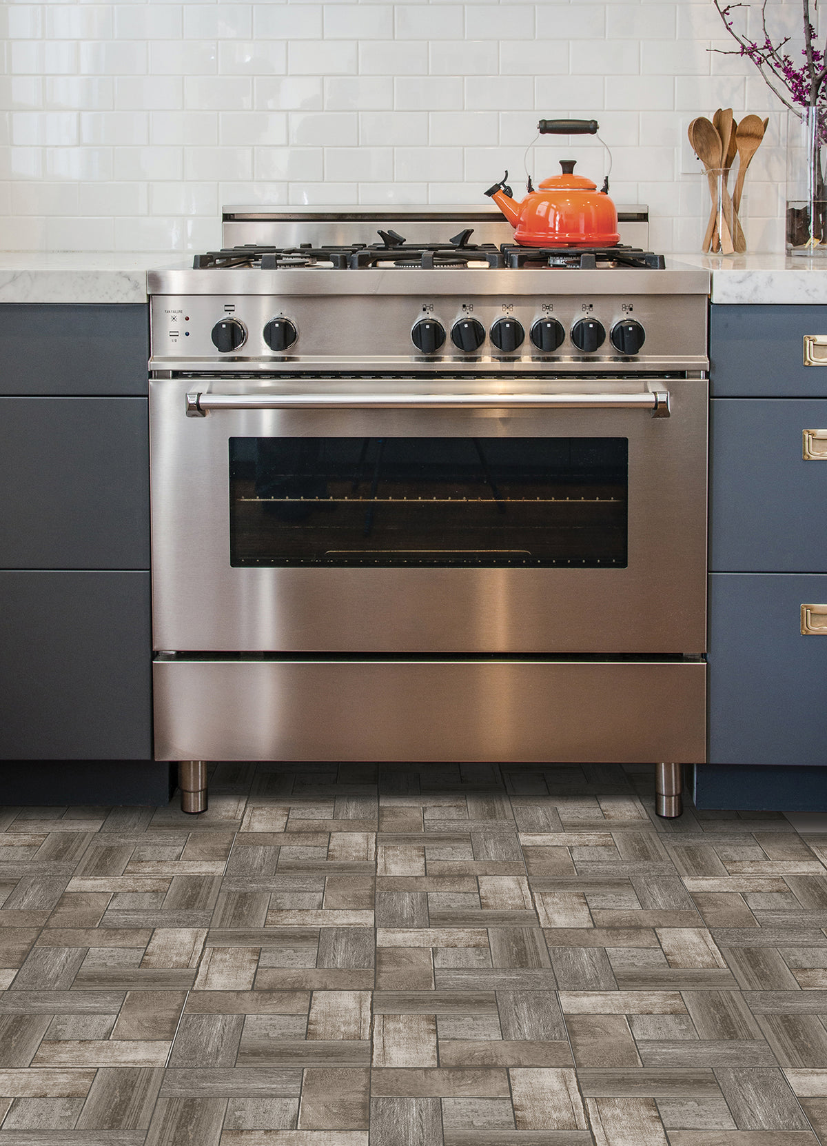 Northwoods Floor Tiles in a room setting