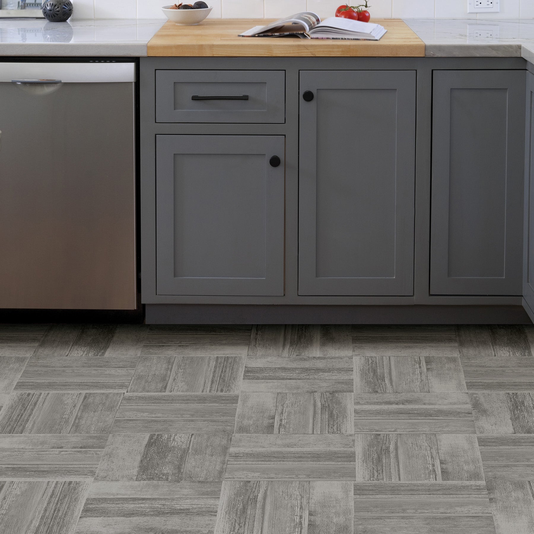 Vanleer Floor Tiles in a room setting