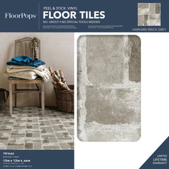 Harvard Brick Floor Tiles - packaging