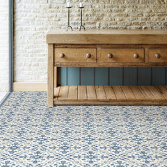 Tuscan Floor Tiles in a room setting