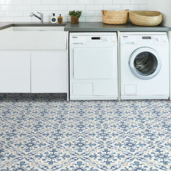 Tuscan Floor Tiles in a room setting