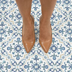 Tuscan Floor Tiles in a room setting
