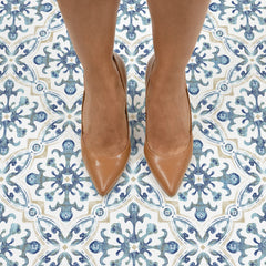 Tuscan Floor Tiles in a room setting