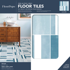 Azure Floor Tiles - packaging
