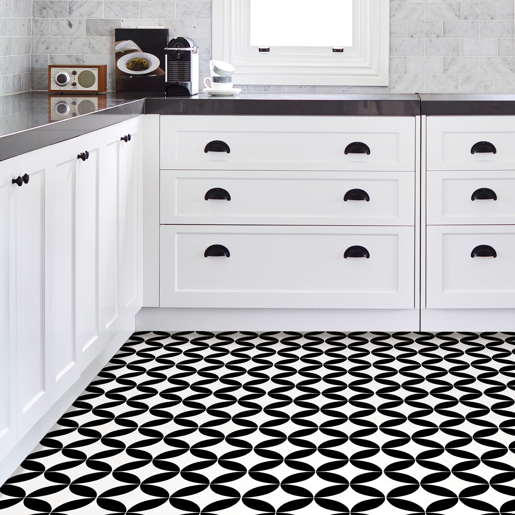 Starlight Floor Tiles in a room setting