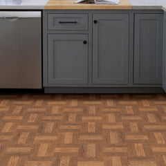 Parquet Floor Tiles in a room setting