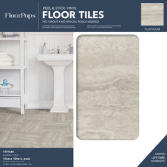 Platinum Floor Tiles - packaging