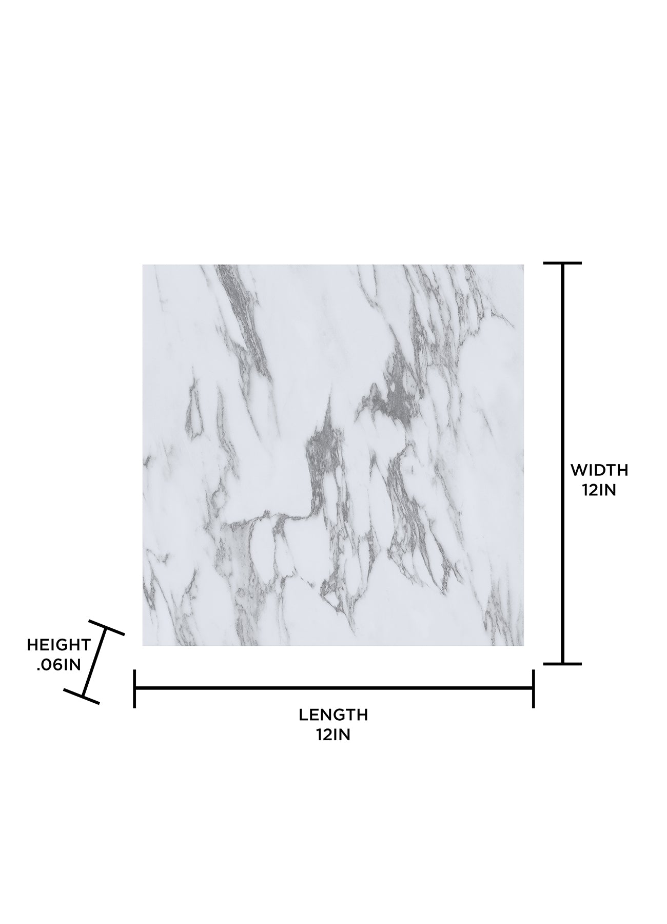 Opaline Floor Tiles - dimensions