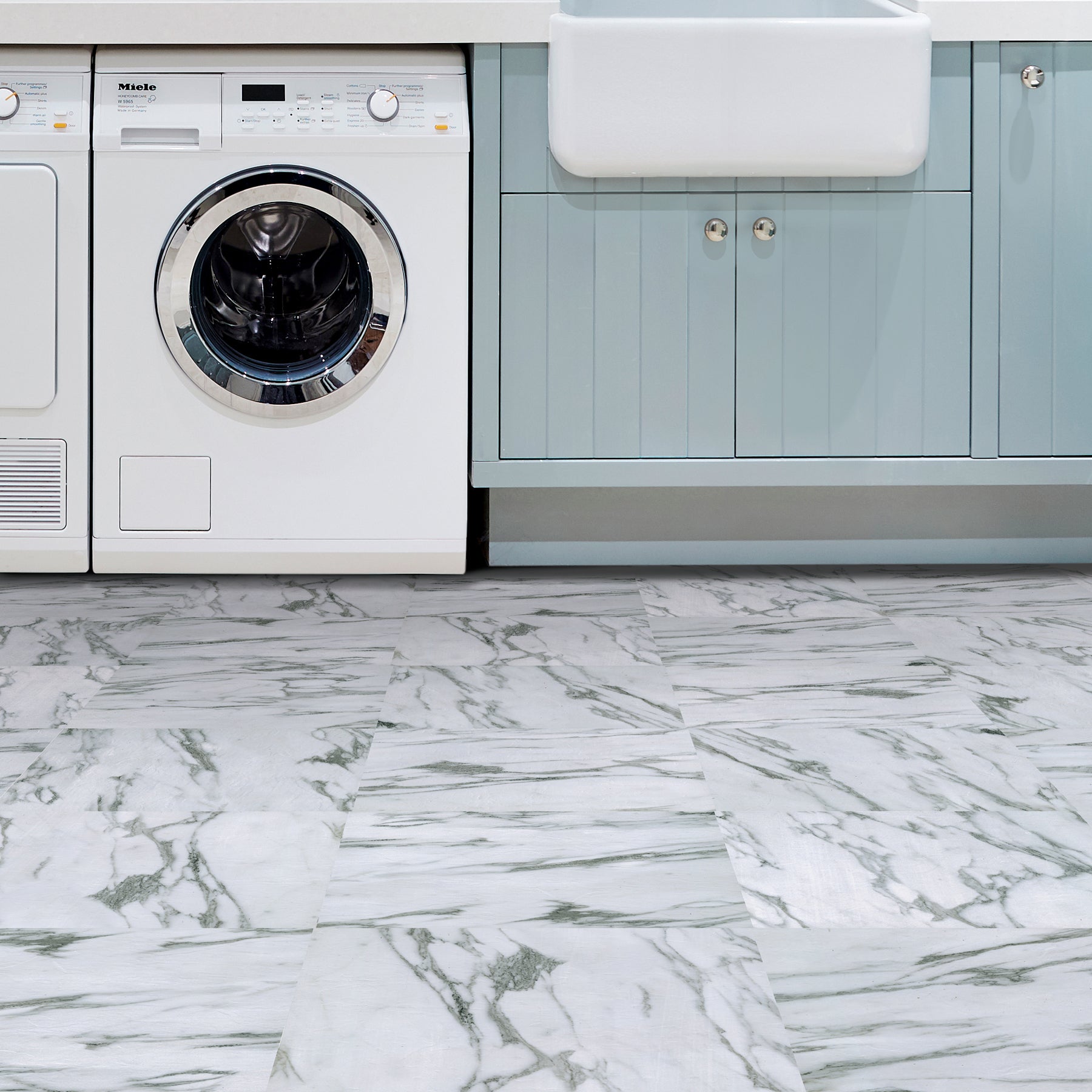 Opaline Floor Tiles in a room setting