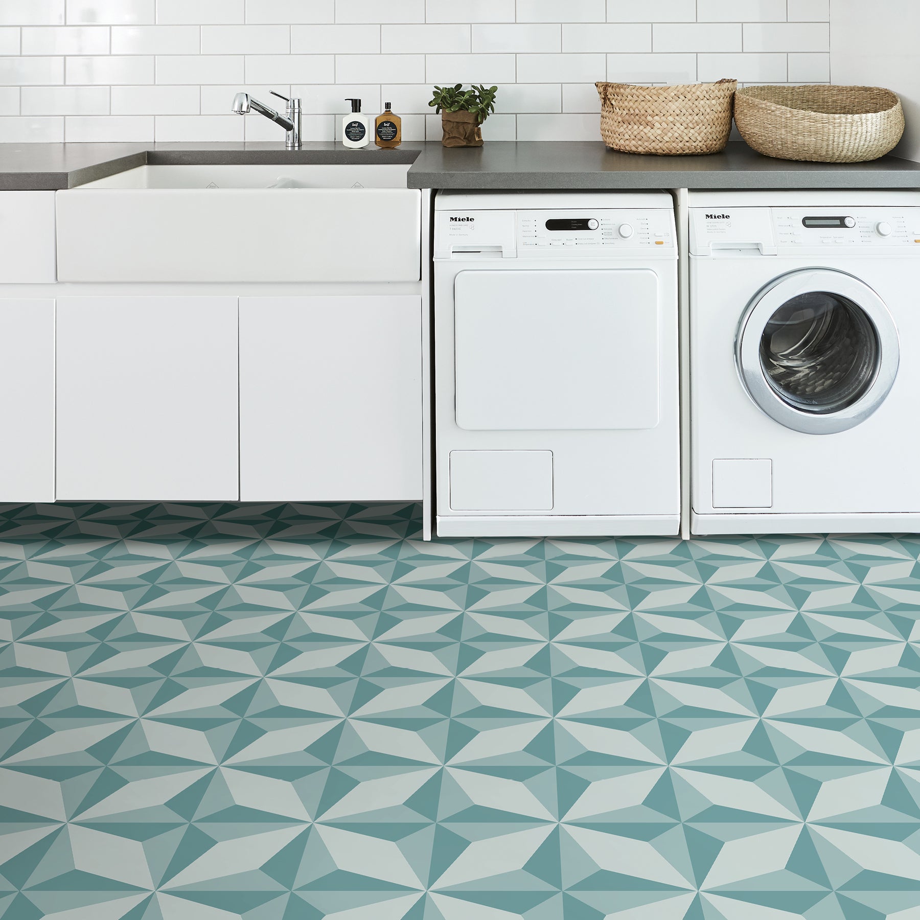 Topaz Floor Tiles in a room setting