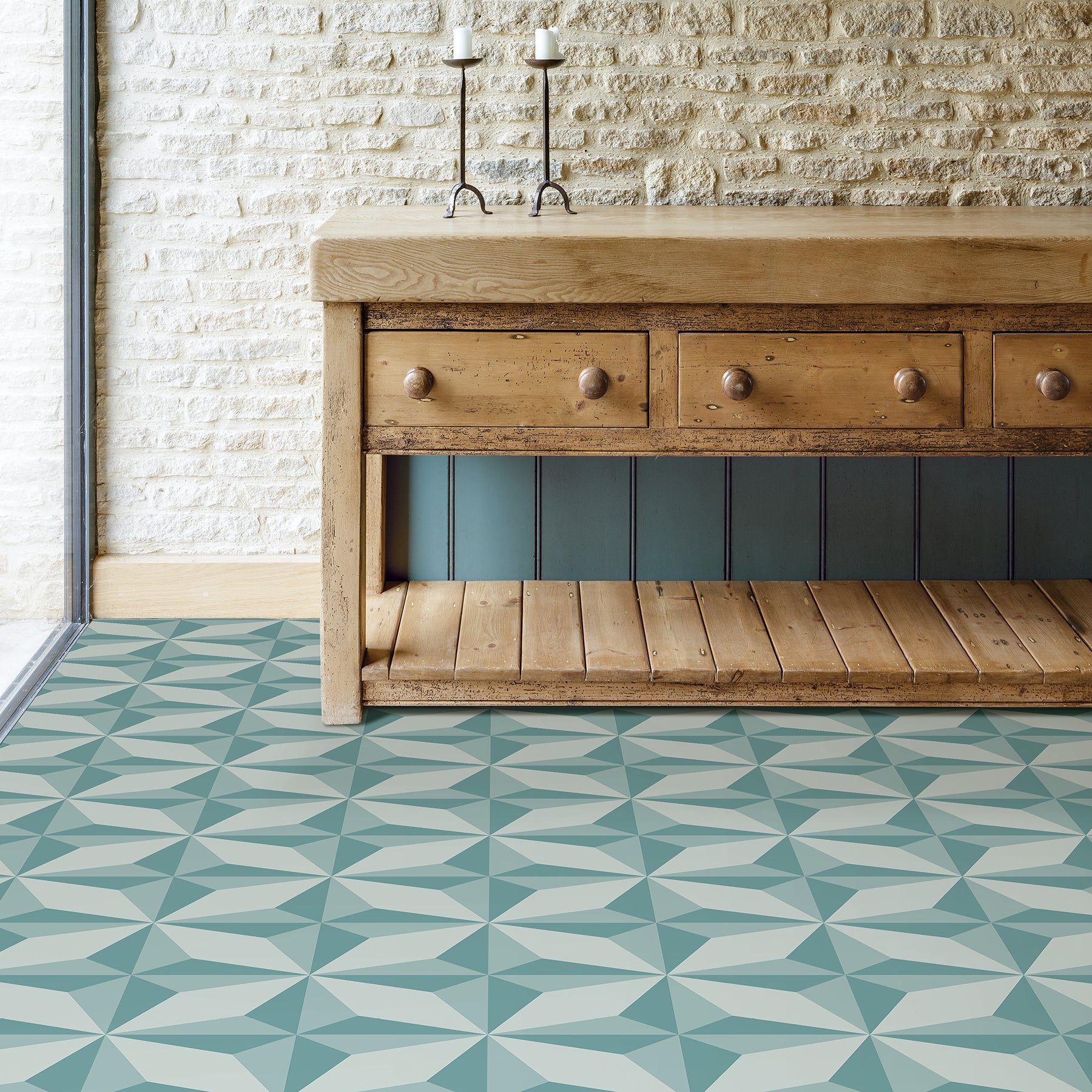 Topaz Floor Tiles in a room setting