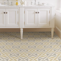 Isosceles Floor Tiles in a room setting