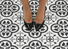 Villa Floor Tiles in a room setting