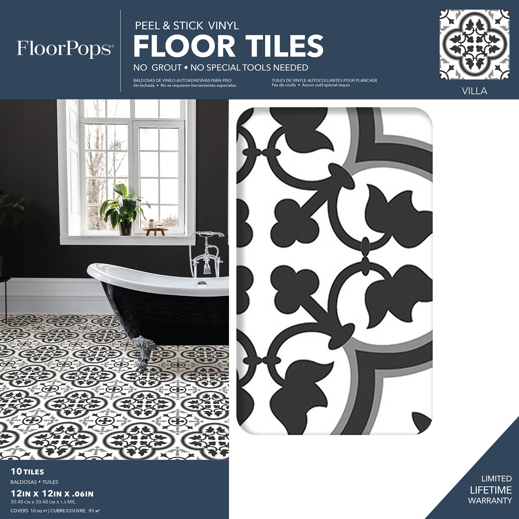 Villa Floor Tiles - packaging