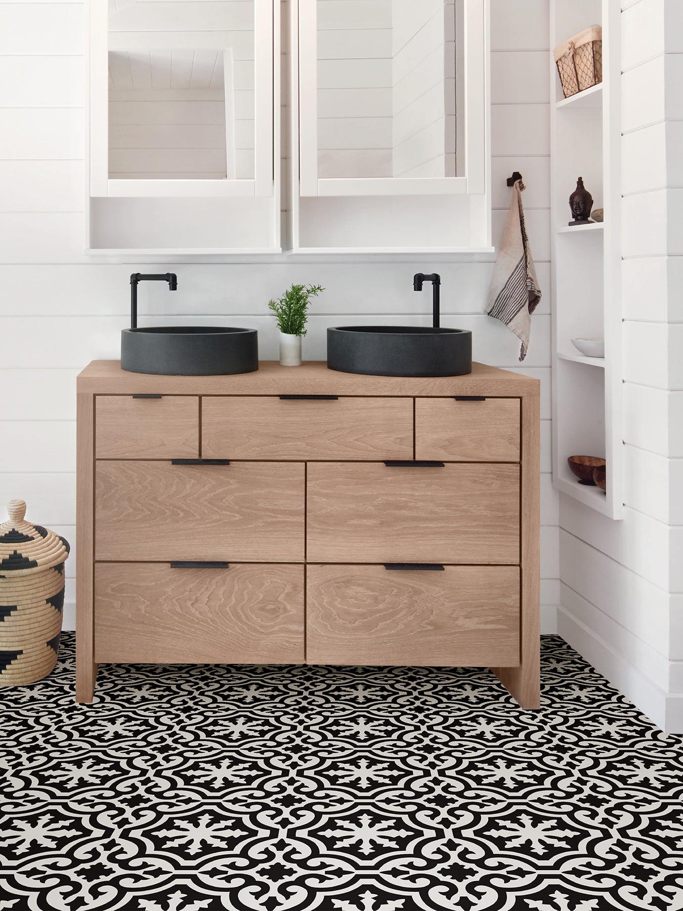 Parma Floor Tiles in a room setting