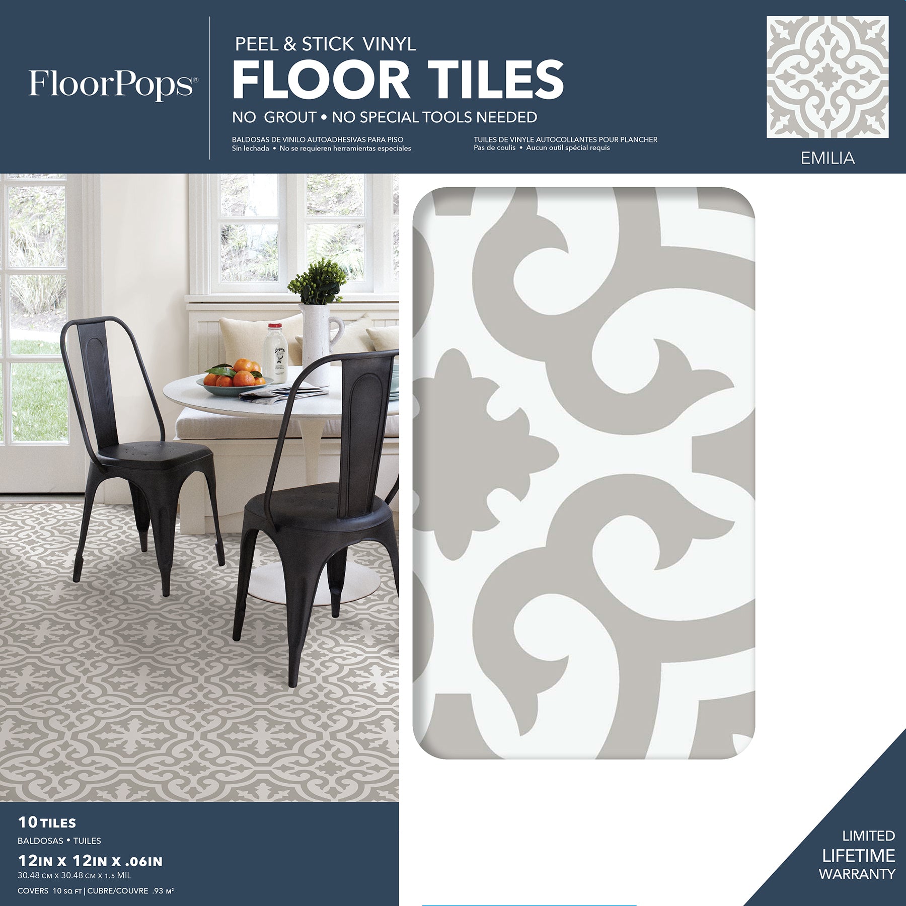 Emilia Floor Tiles - packaging