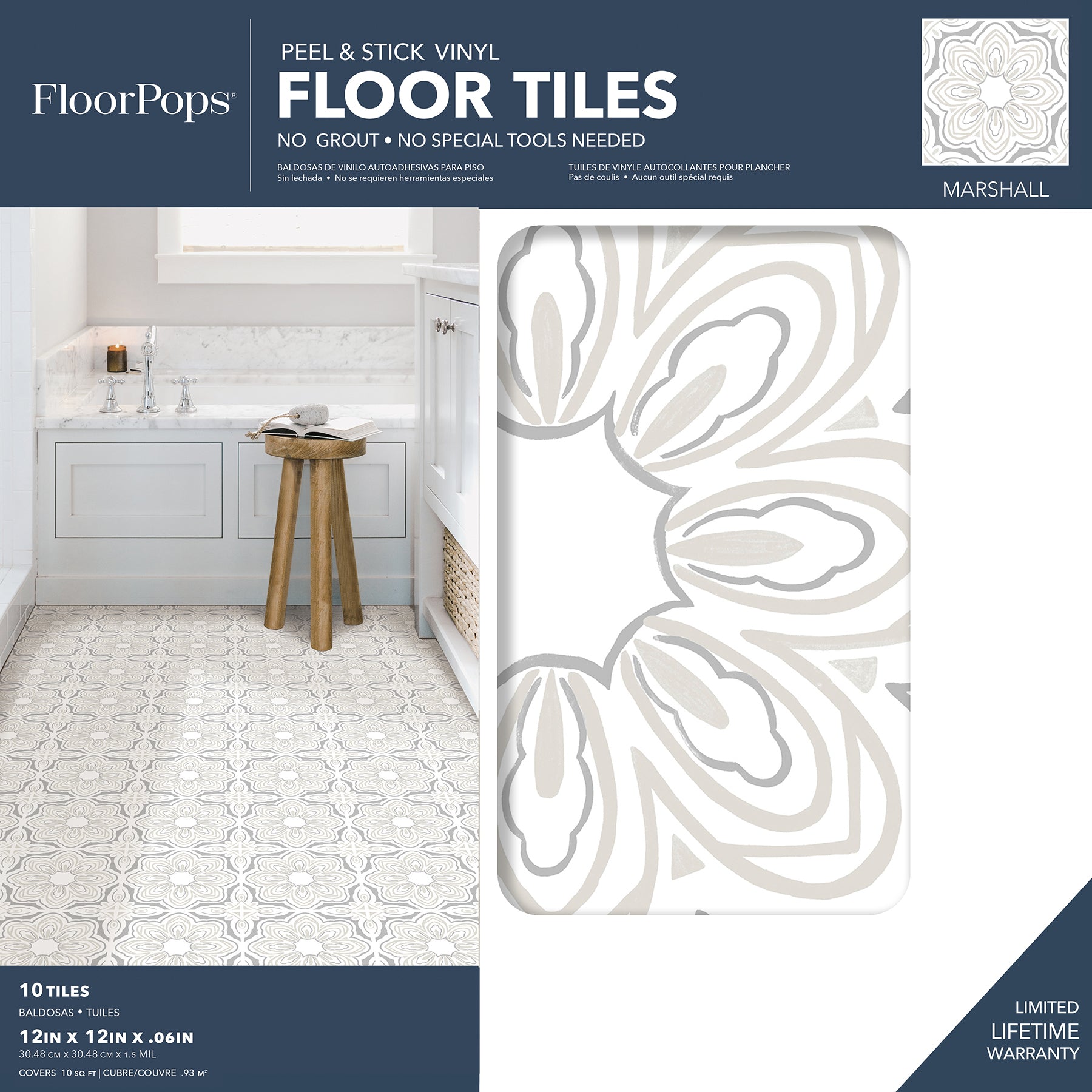 Marshall Floor Tiles - packaging