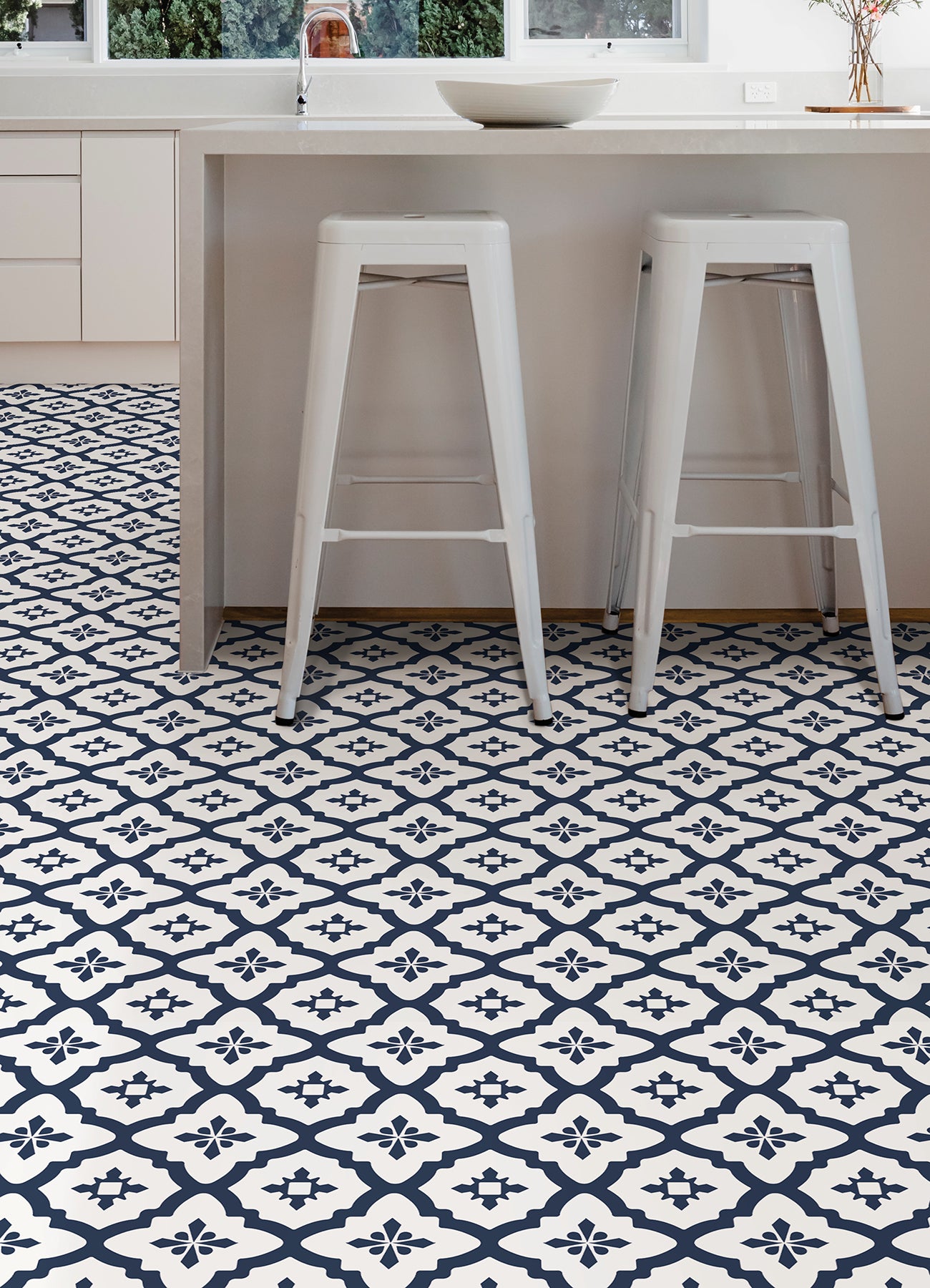 Atlas Floor Tiles in a room setting
