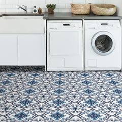 Marrakesh Floor Tiles in a room setting