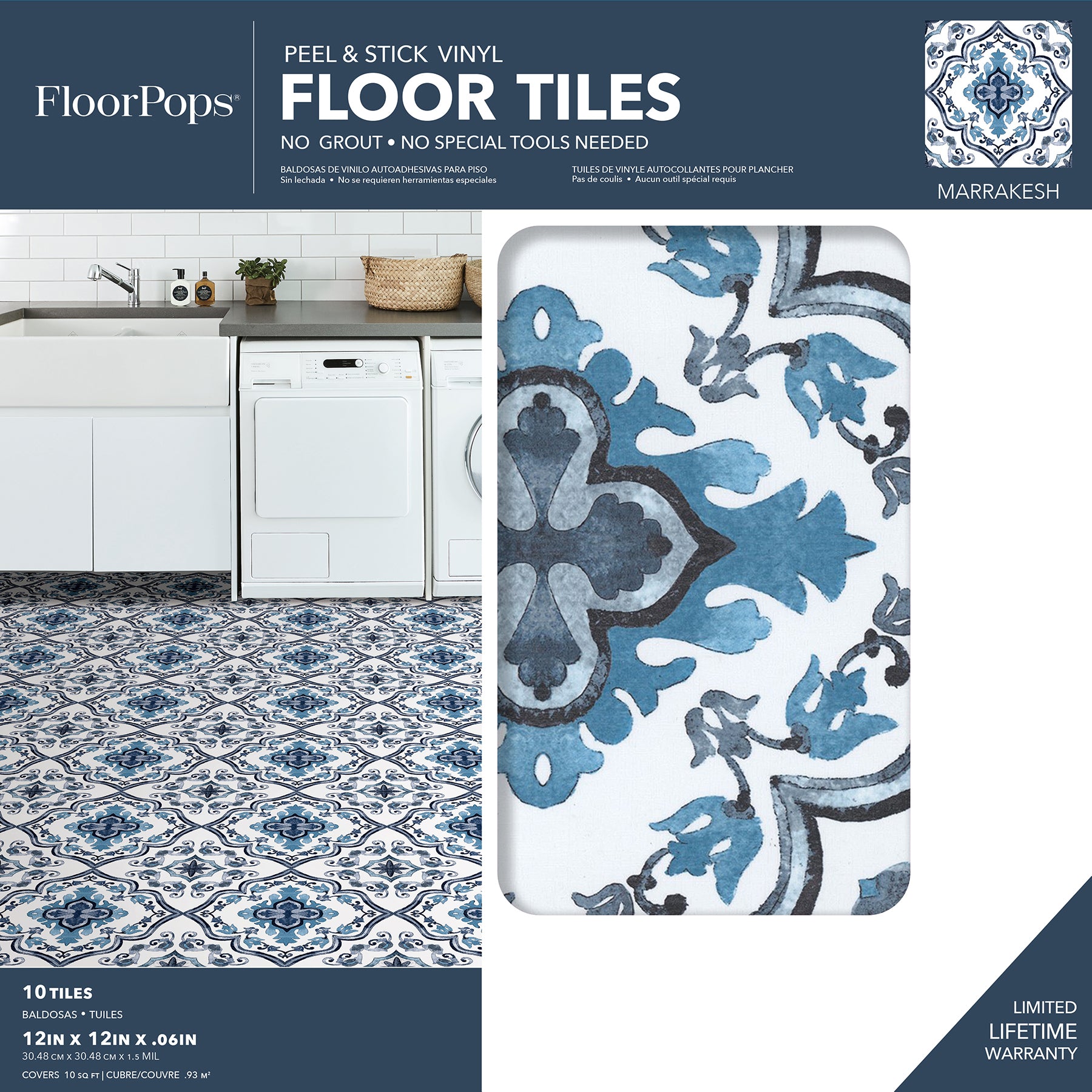 Marrakesh Floor Tiles - packaging