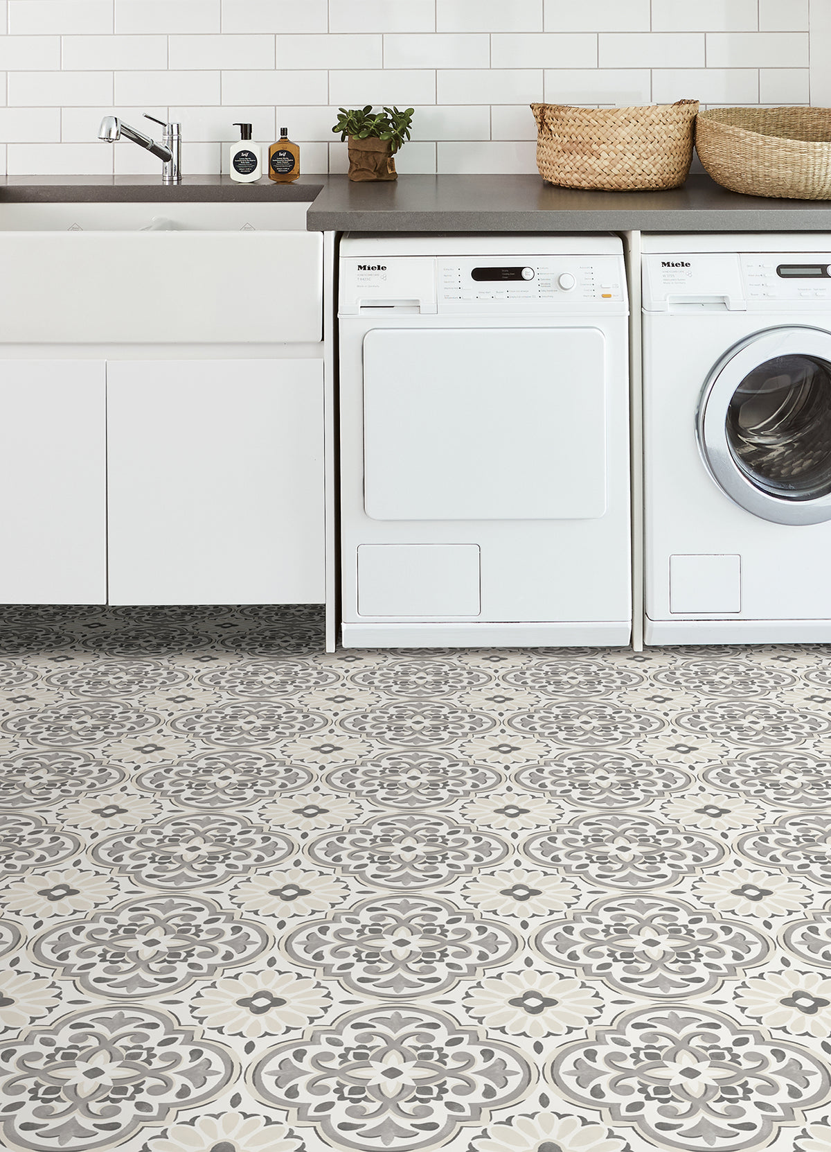 Massimo Floor Tiles in a room setting