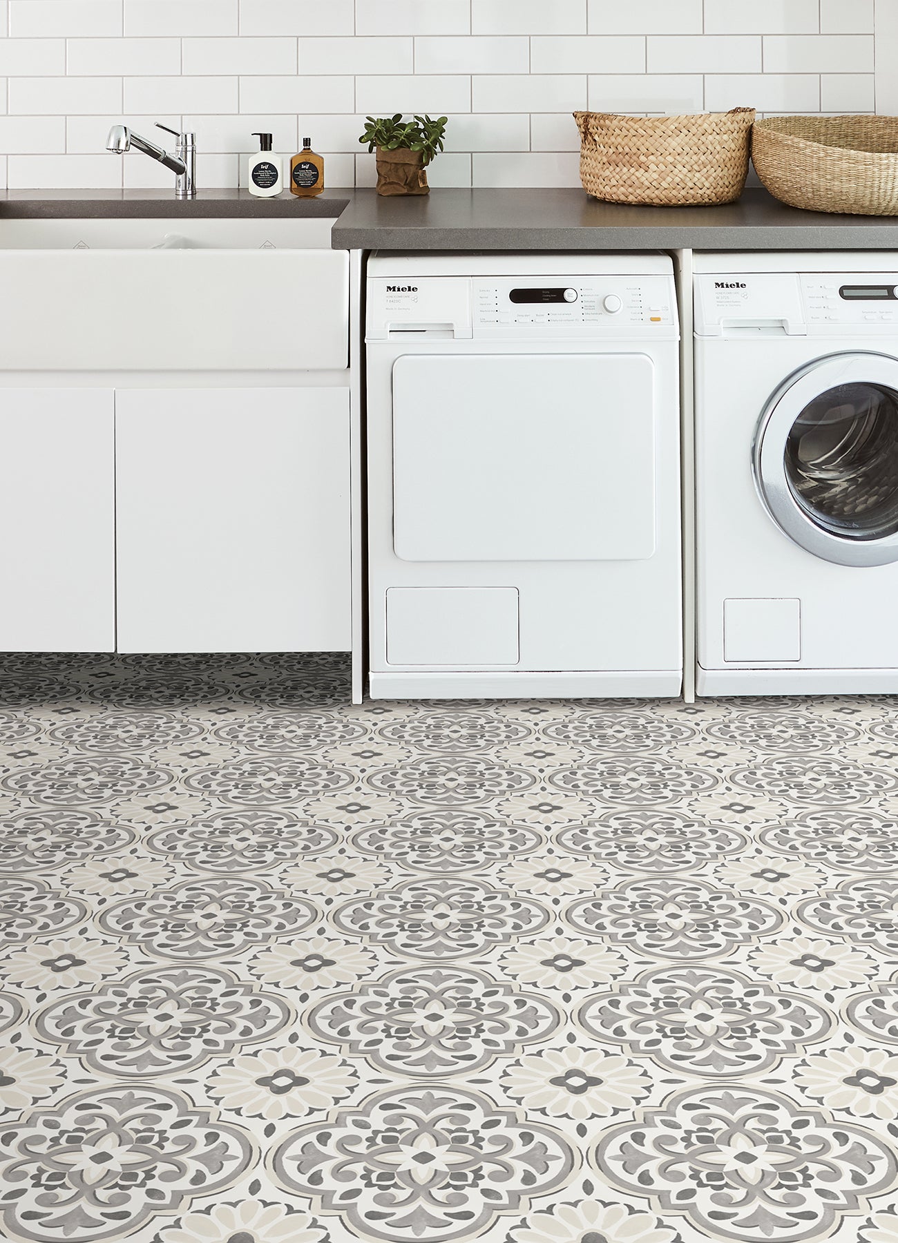 Massimo Floor Tiles in a room setting