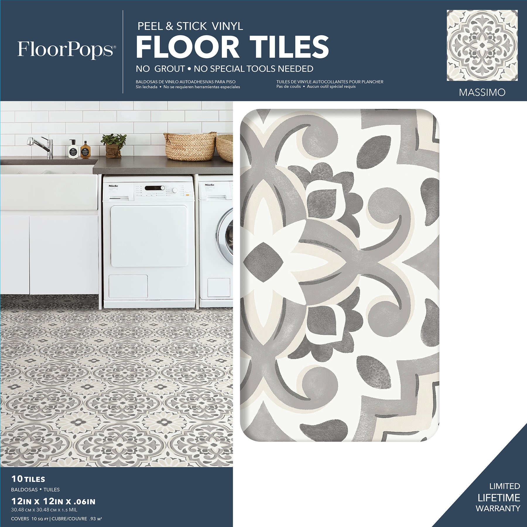 Massimo Floor Tiles - packaging
