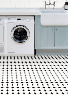 Hudson Floor Tiles in a room setting