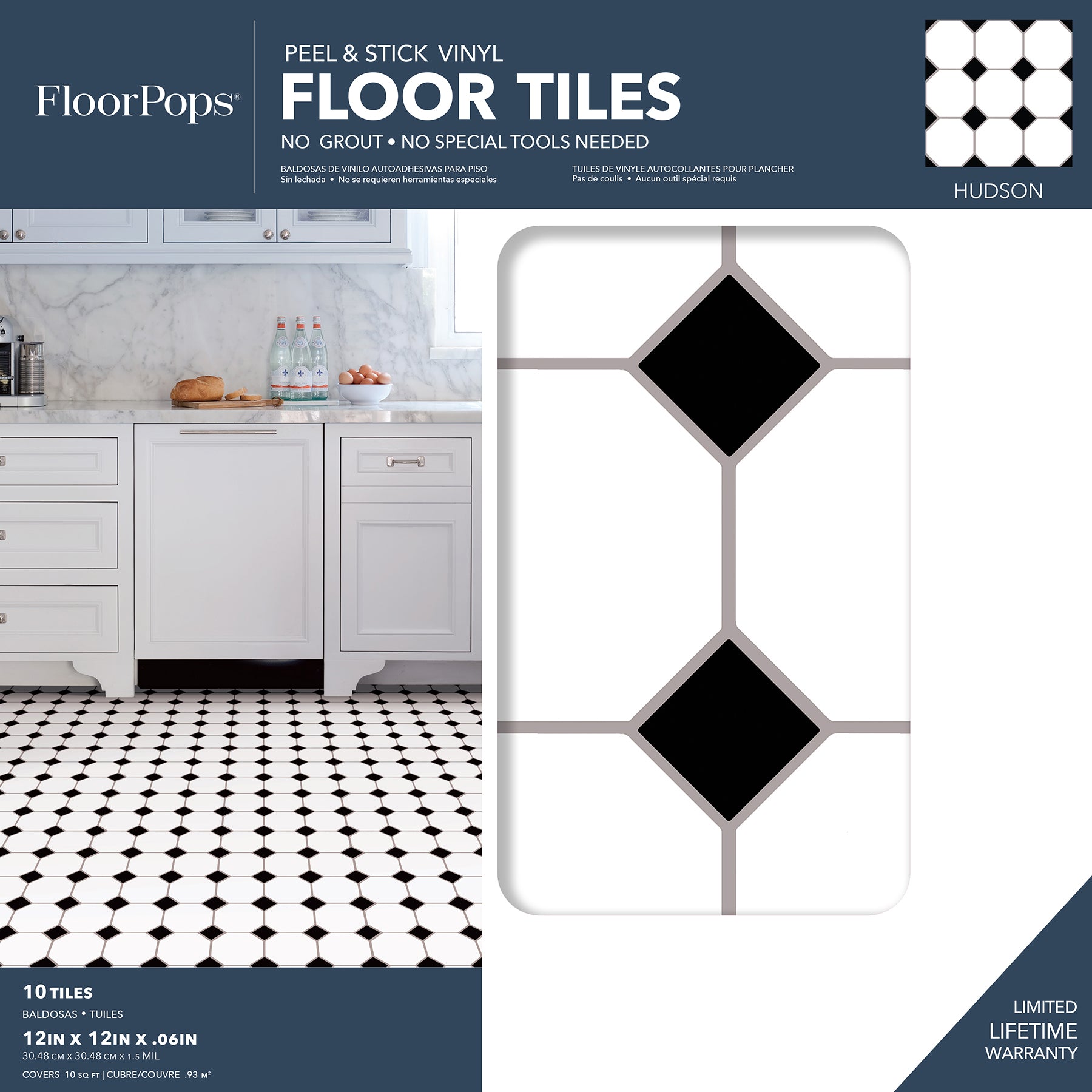 Hudson Floor Tiles - packaging