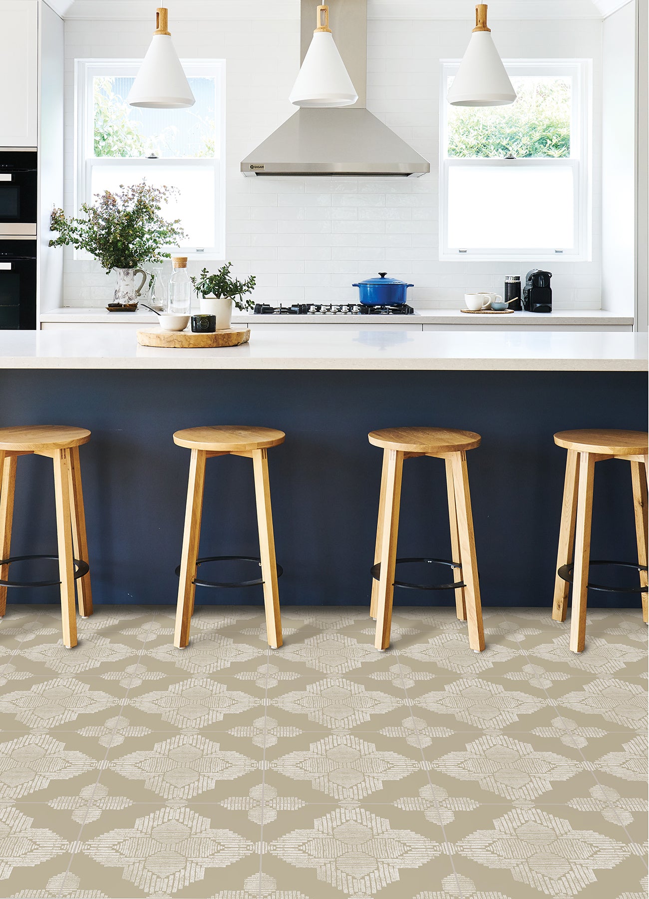 Sullivan Floor Tiles in a room setting