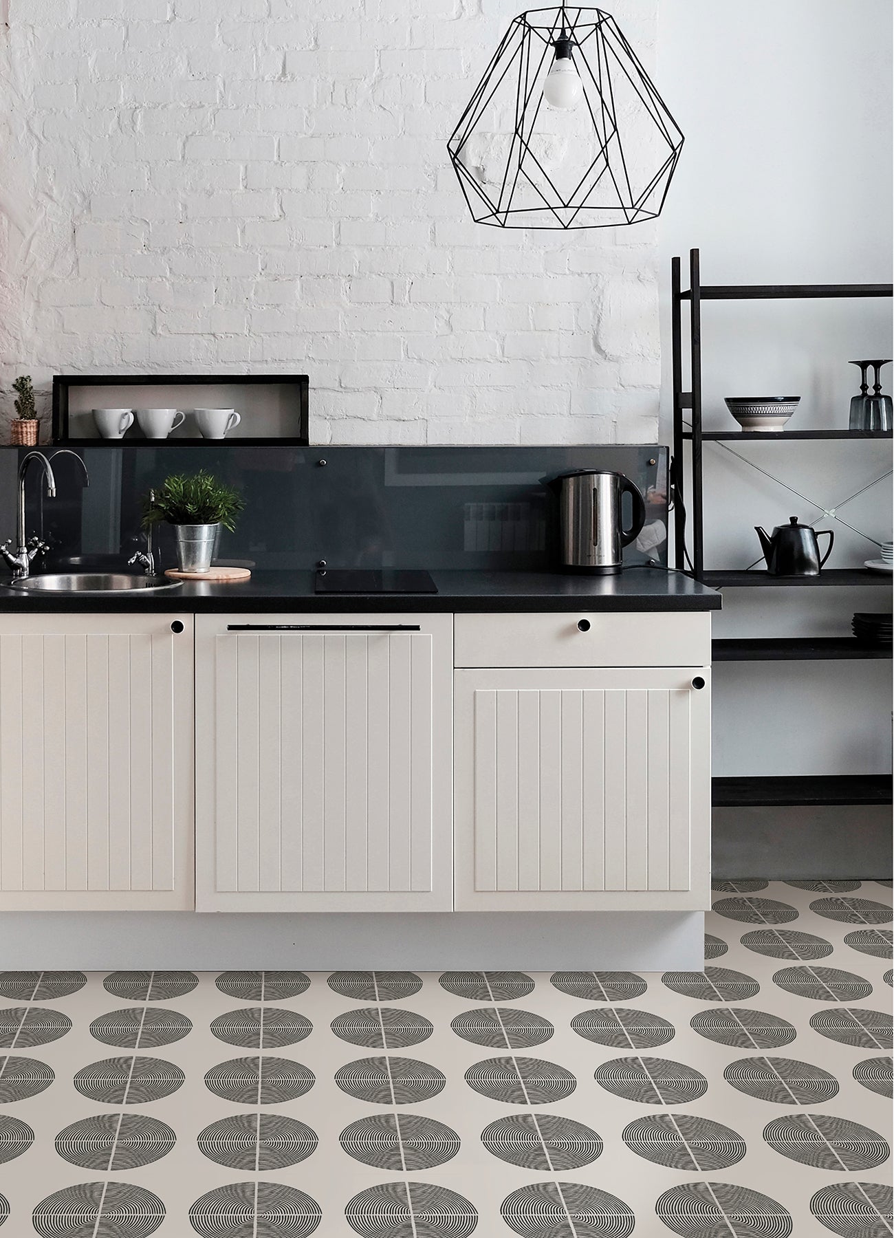 Luminary Floor Tiles in a room setting