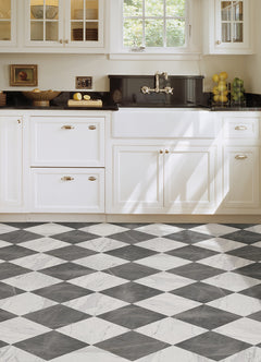 Marble Bonneville Floor Tiles in a room setting