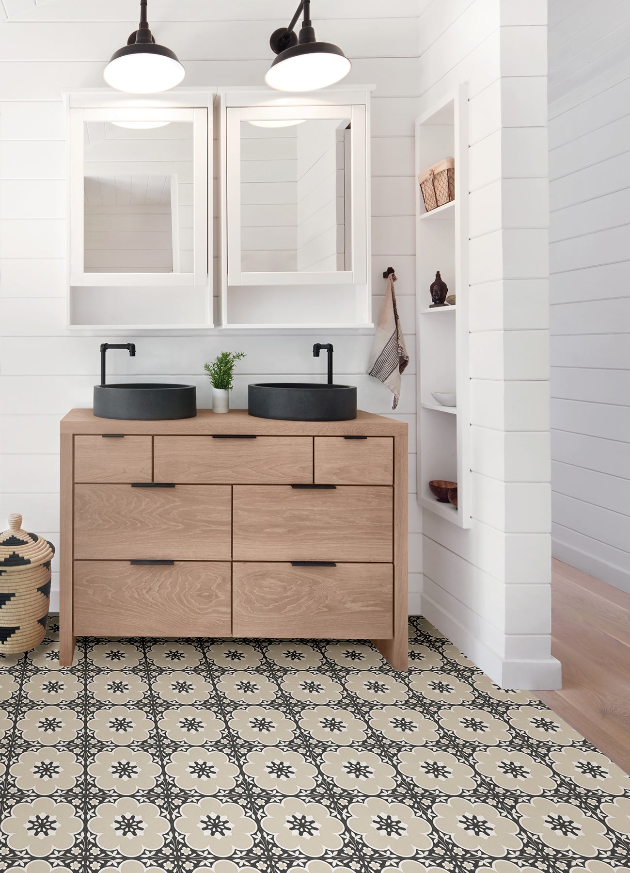 Daphne Floor Tiles in a room setting