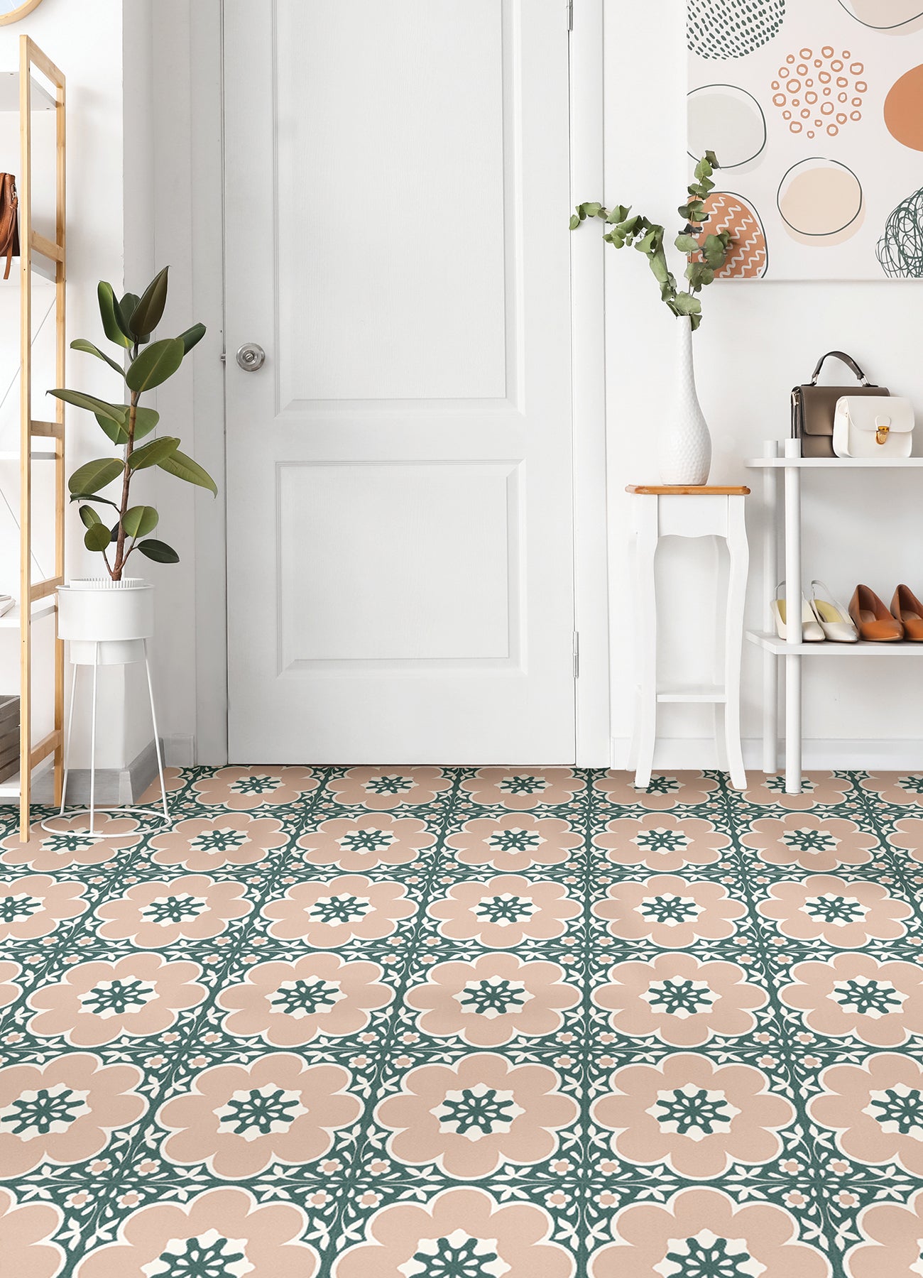 Daphne Floor Tiles in a room setting