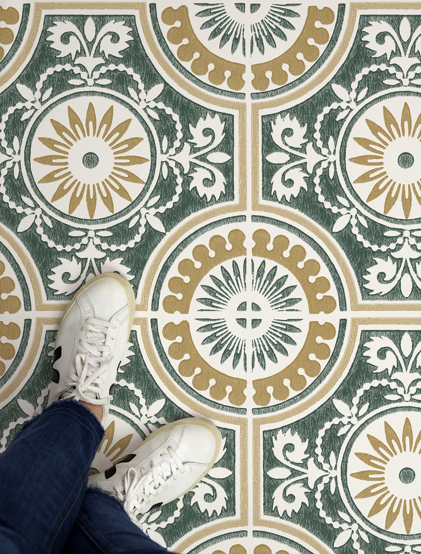 Ezra Floor Tiles in a room setting