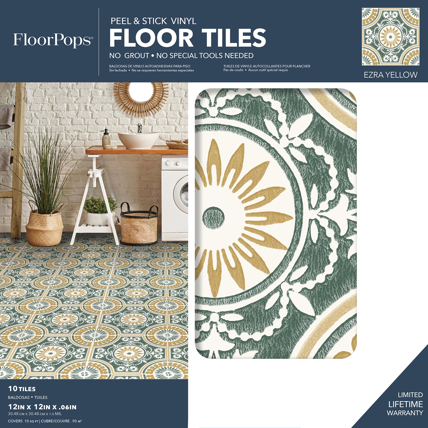 Ezra Floor Tiles - packaging