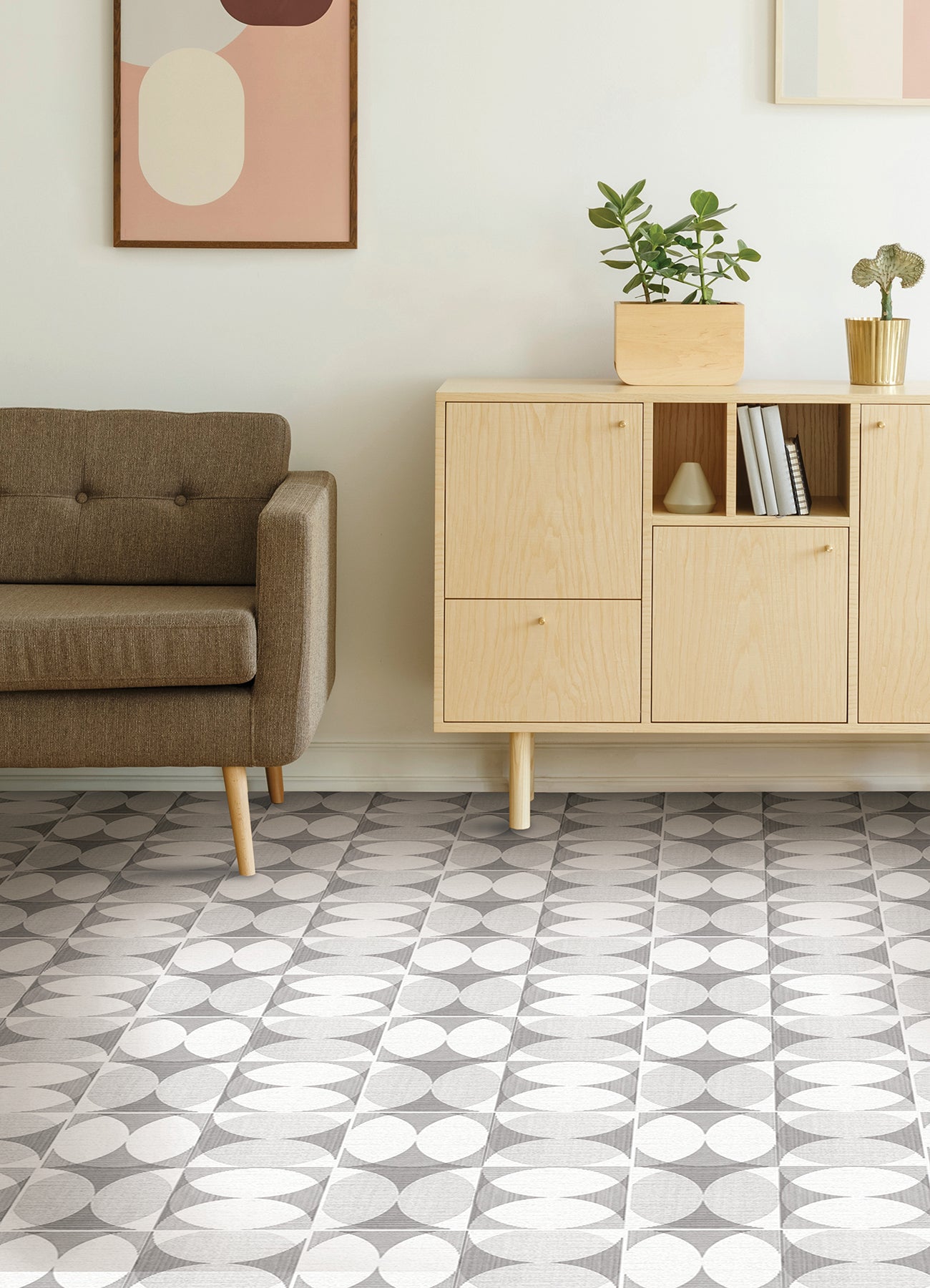 Norma Floor Tiles in a room setting