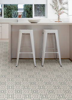 Posey Floor Tiles in a room setting