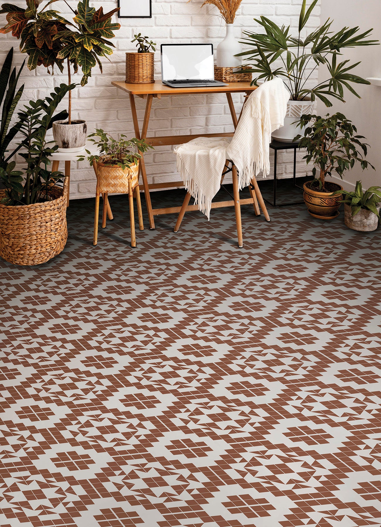 Matias Floor Tiles in a room setting