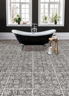 Reo Floor Tiles in a room setting