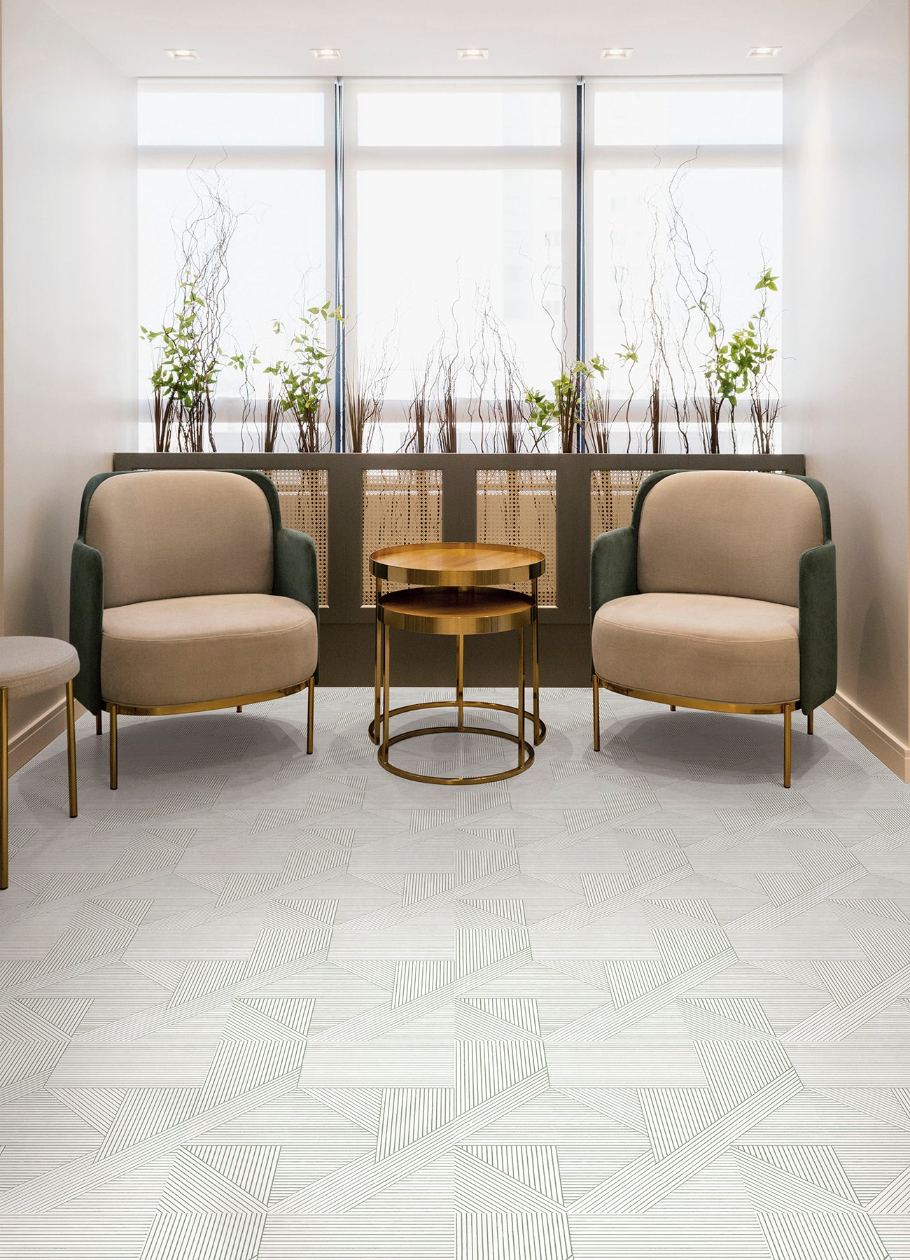 Grey Floor Tiles in a room setting