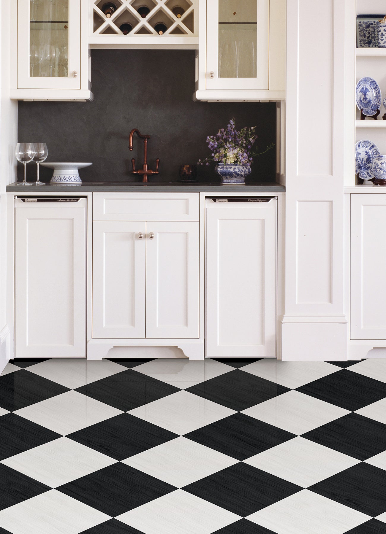Lawrence Floor Tiles in a room setting