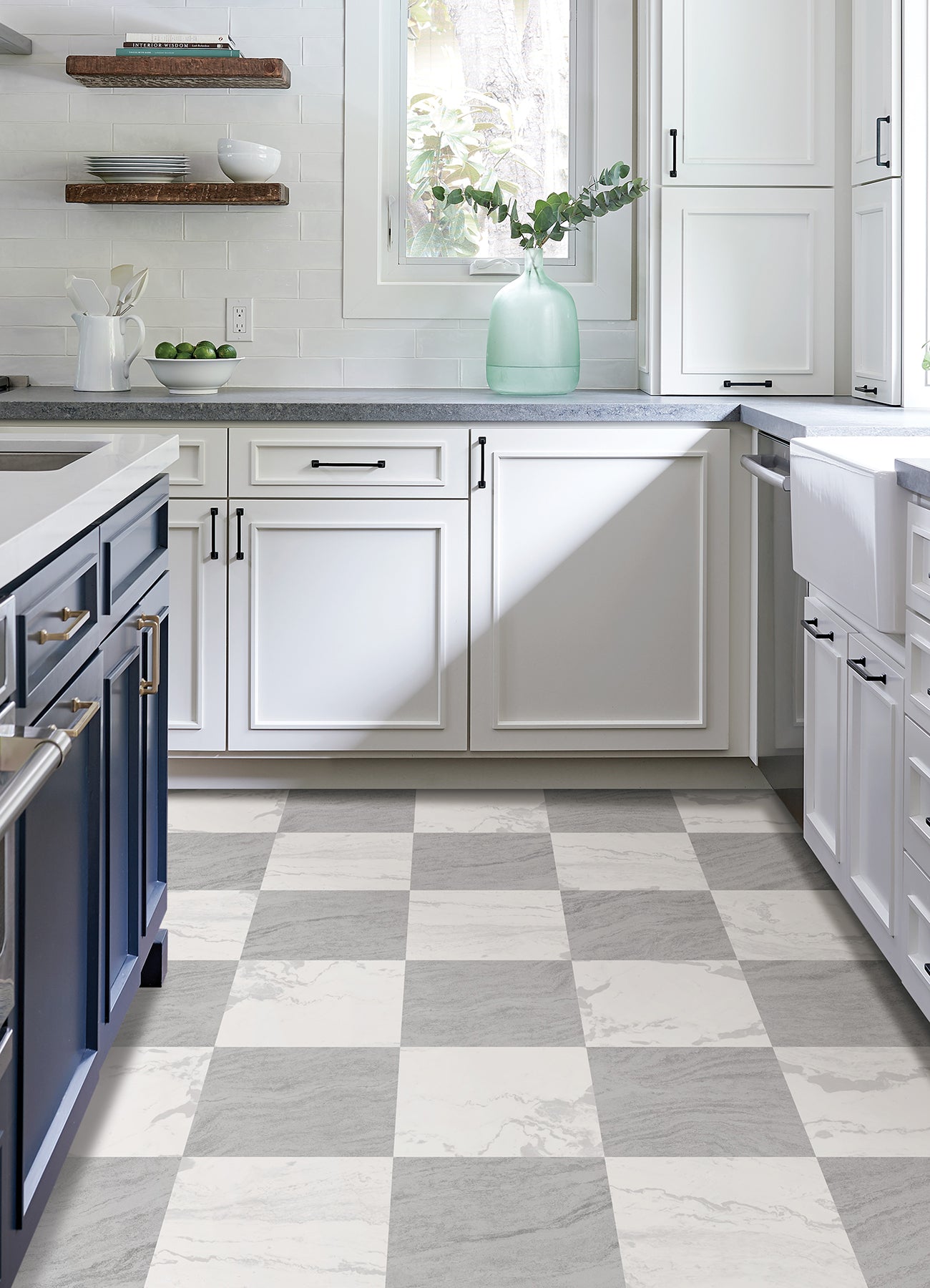 Langley Floor Tiles in a room setting