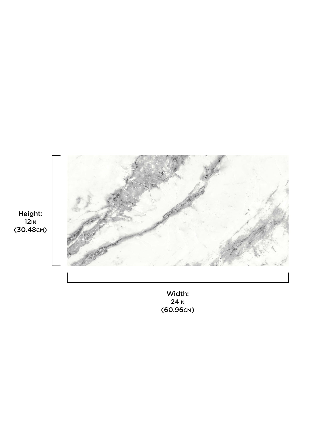 Piazza Floor Tiles - dimensions