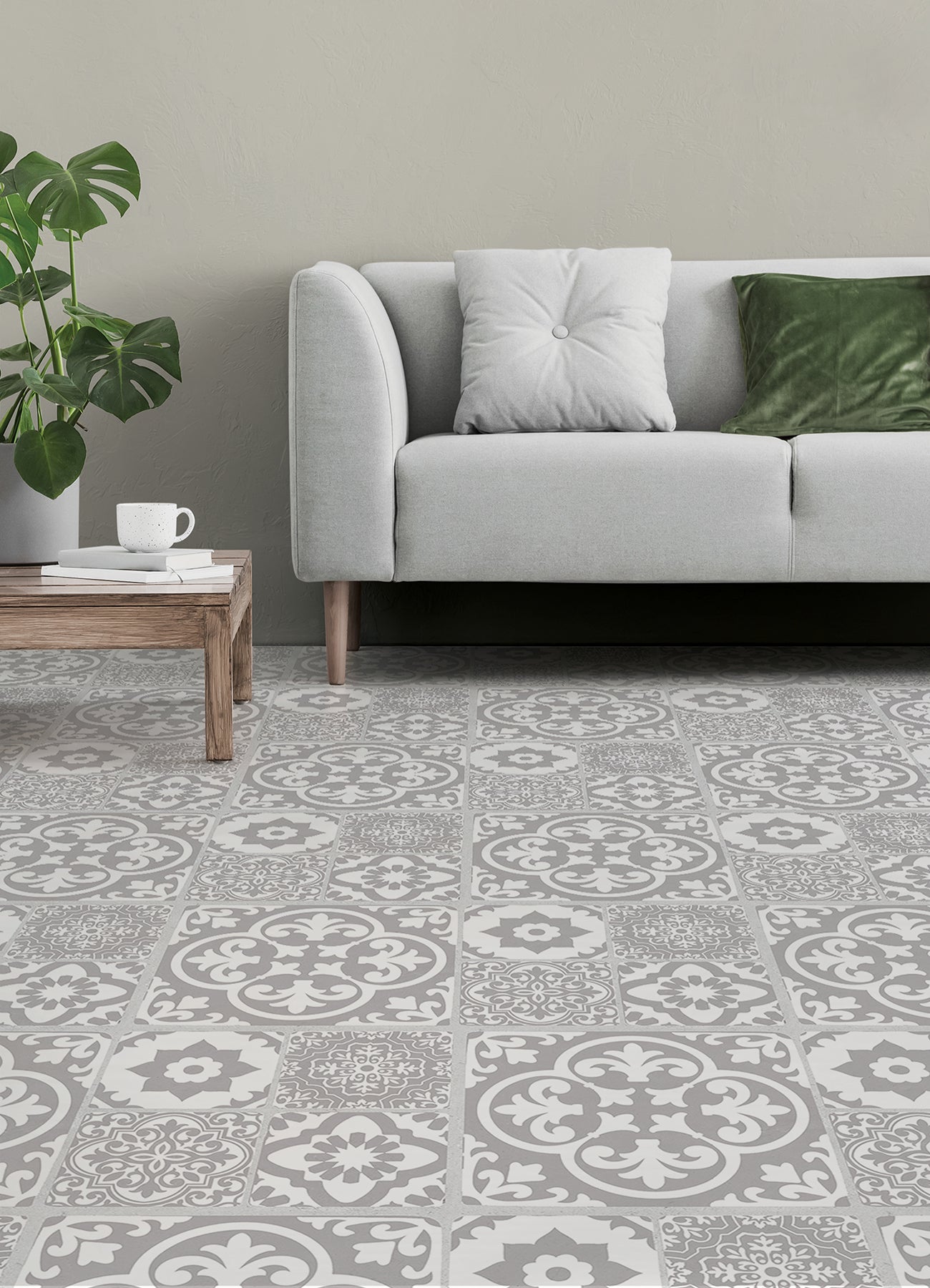 Valencia Floor Tiles in a room setting