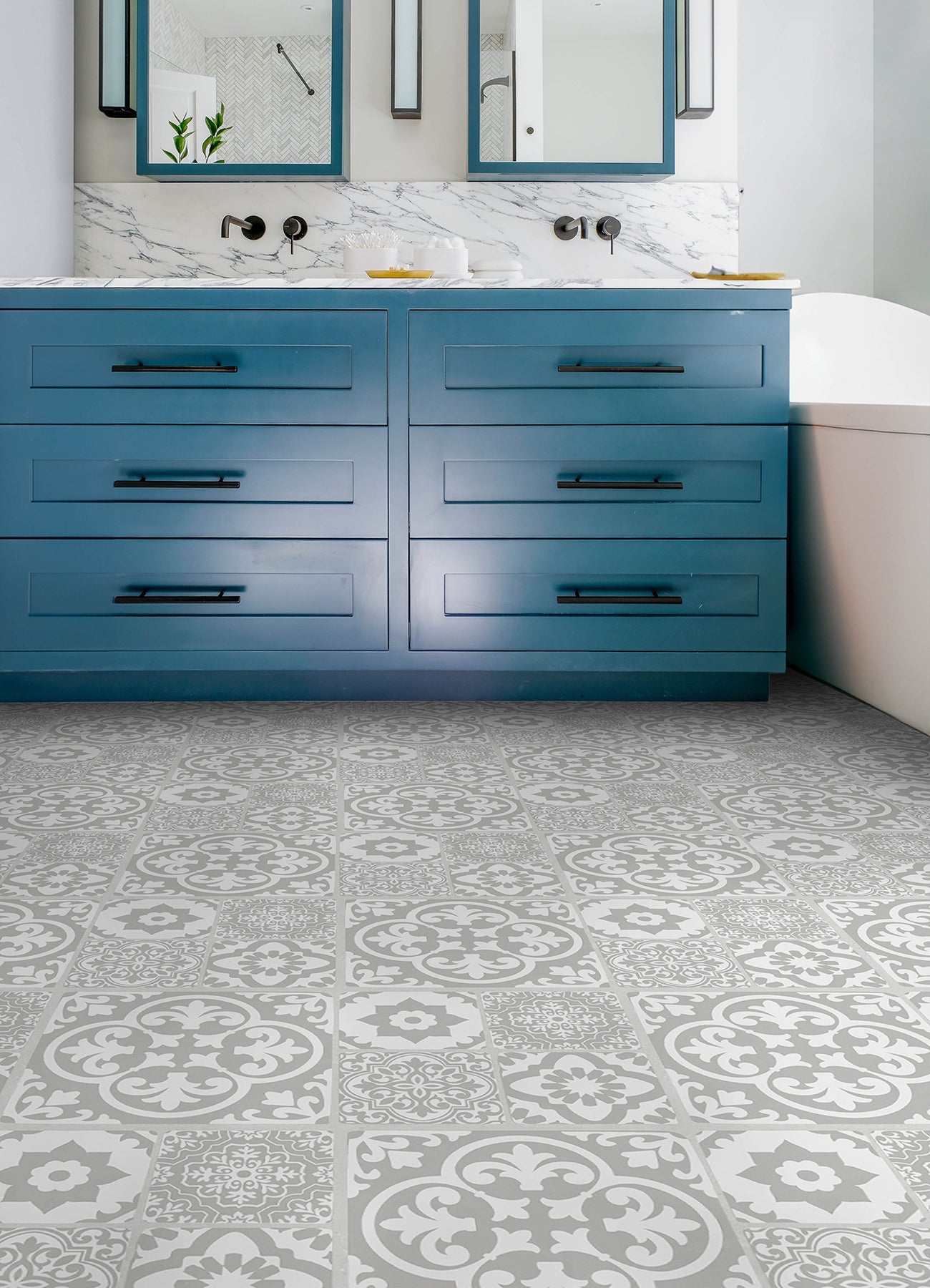 Valencia Floor Tiles in a room setting