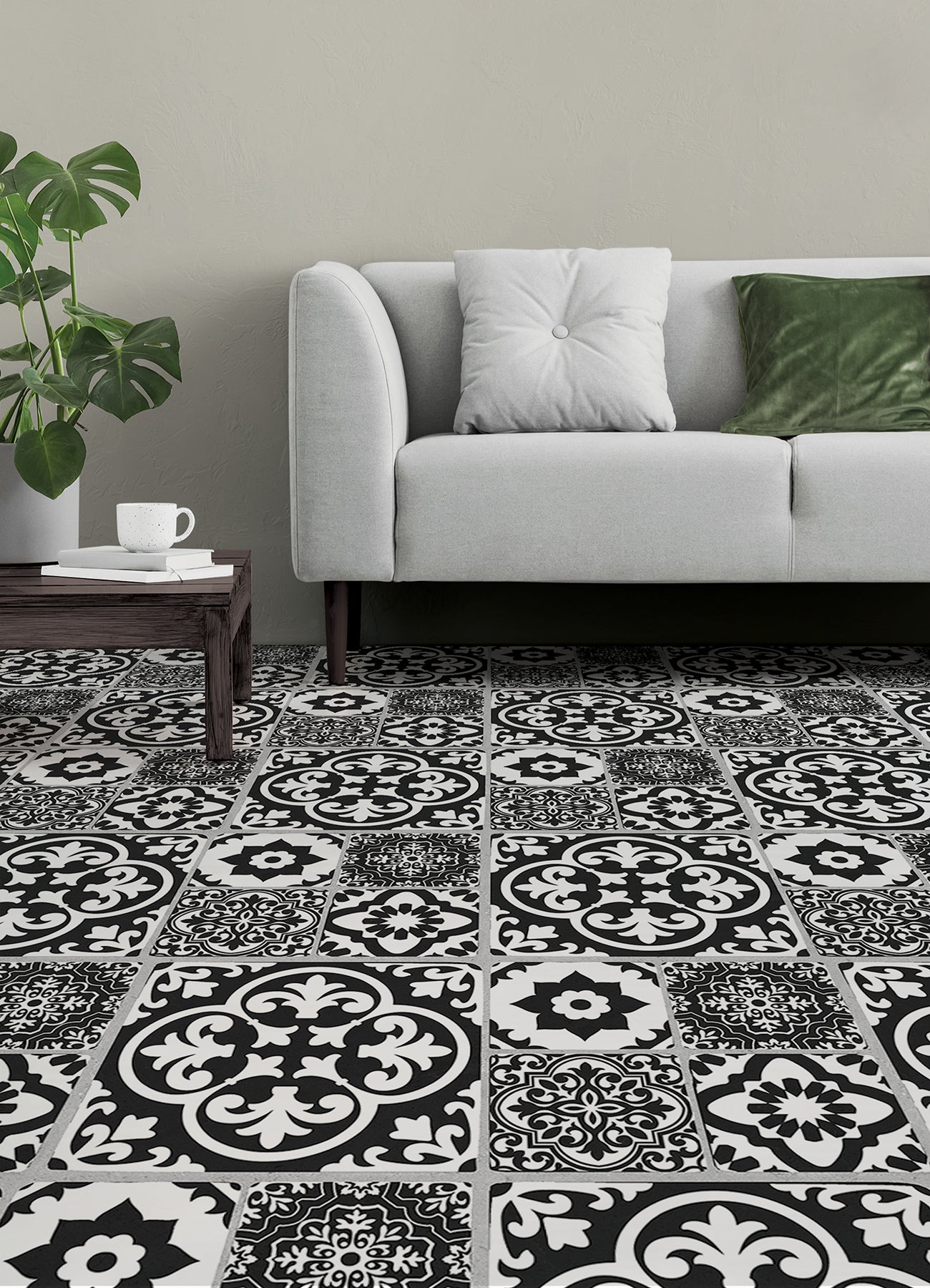 Valencia Floor Tiles in a room setting