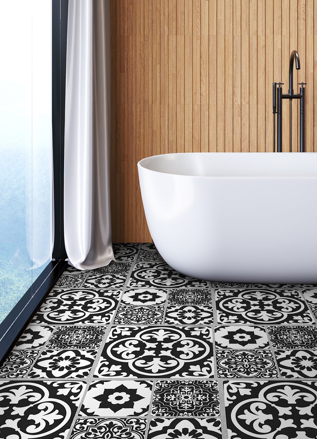 Valencia Floor Tiles in a room setting