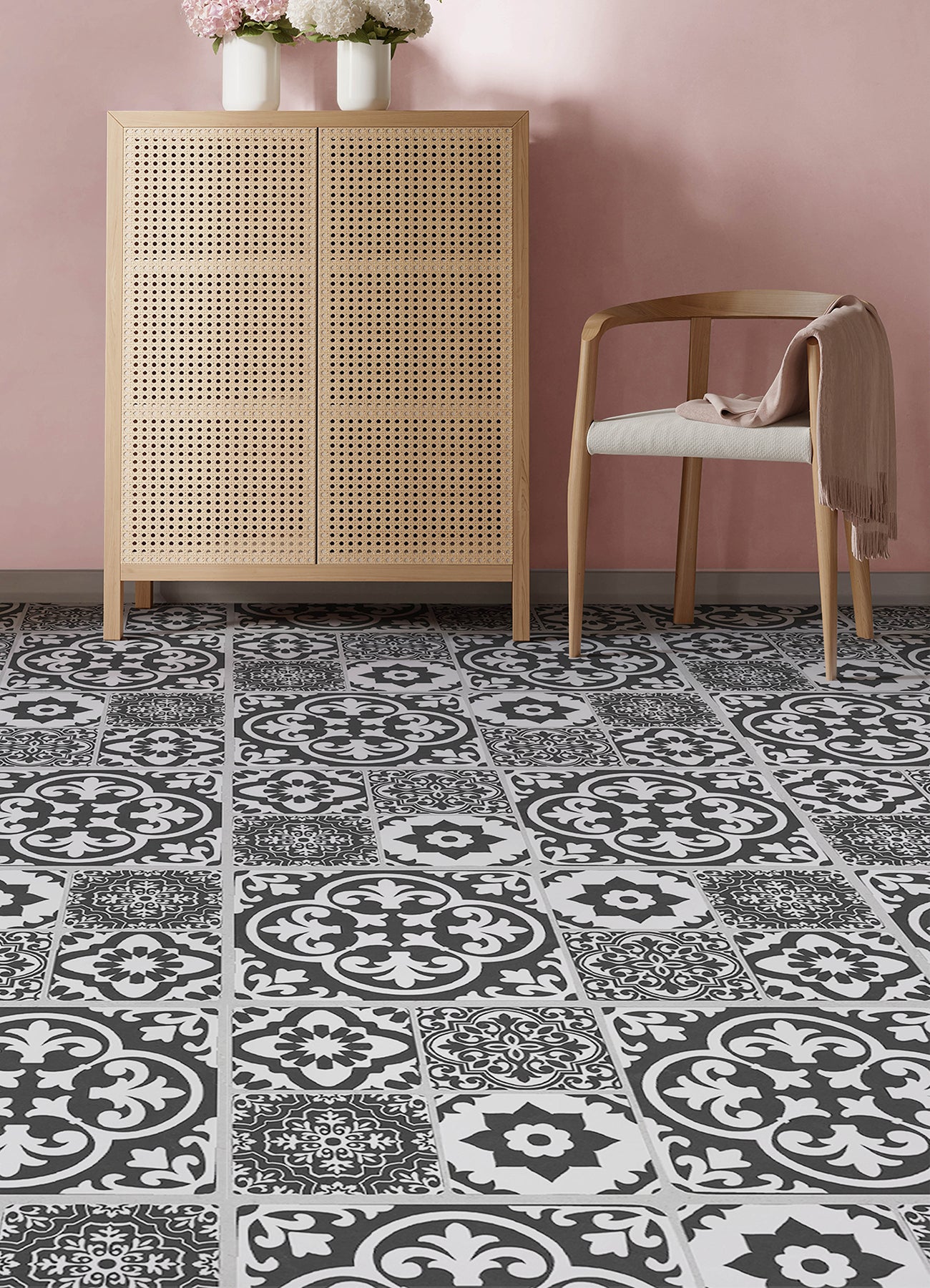 Valencia Floor Tiles in a room setting