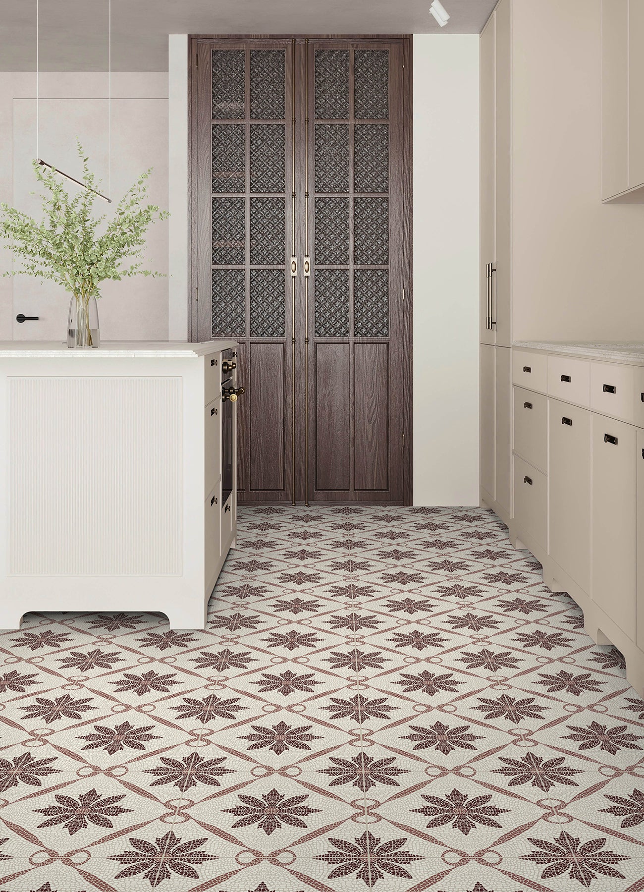 Jamila Floor Tiles in a room setting